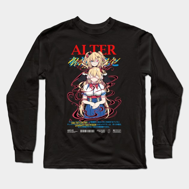 Hololive Japan Akai Haato Haachama - Alter Long Sleeve T-Shirt by Waifuku Merch